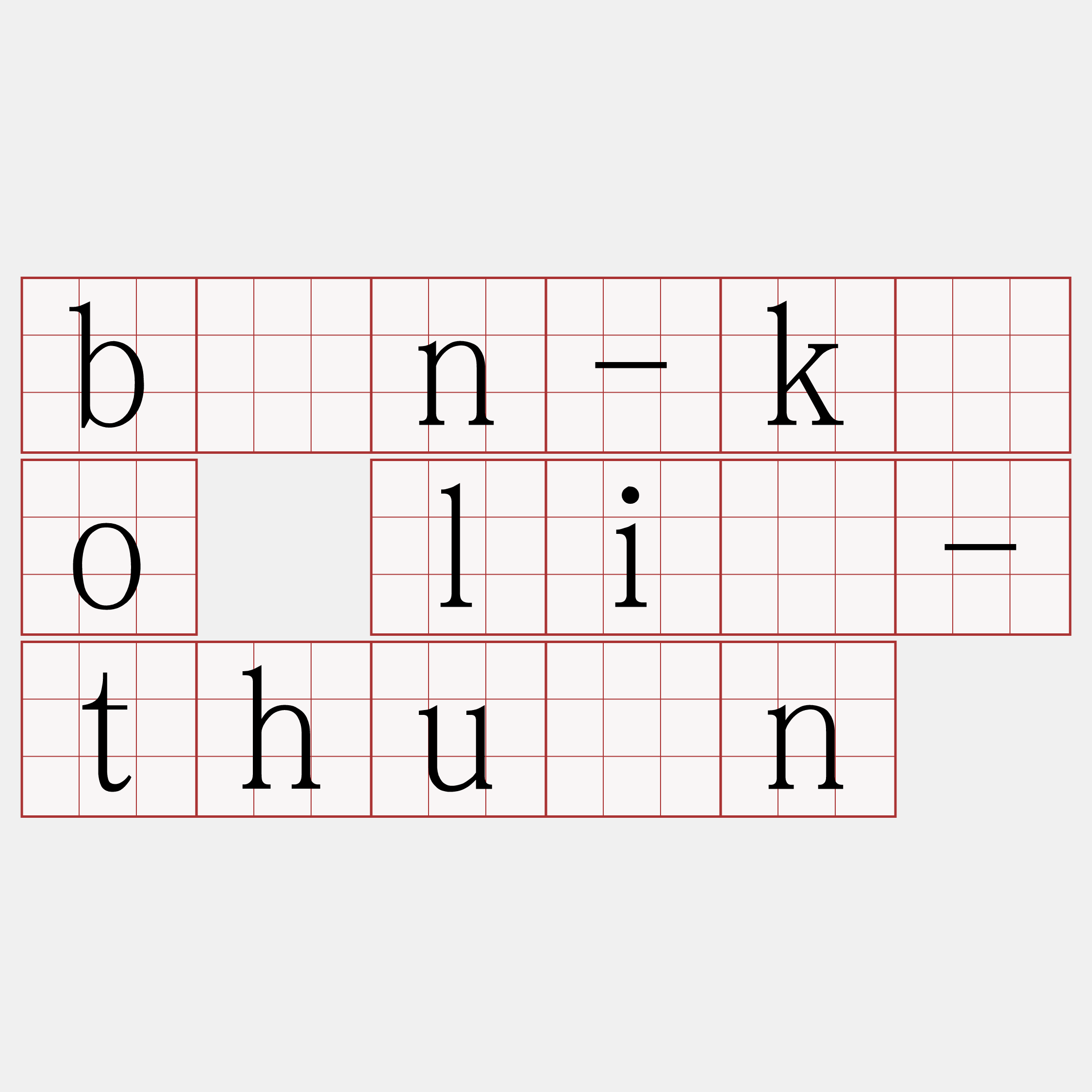 bān-kóo liû-thuân